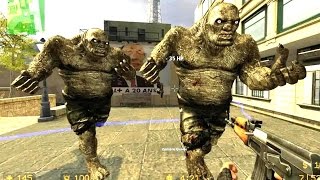 Counter Strike Source Zombie Horde mod online gameplay on Desert Atrocity map [upl. by Koser]