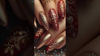 Nail Gold like nails easynailartdesignsforbeginners nailart simplenailartdesignsathome [upl. by Eenafets]