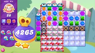 Candy Crush Saga Level 4265 NO BOOSTERS  Hard Level  2 Stars 🌟🌟 [upl. by Kimitri238]