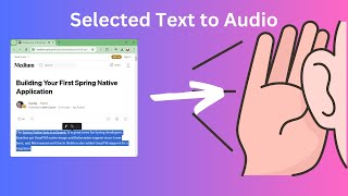 Read Aloud Selected Text to Audio Automatically [upl. by Ardnazxela655]