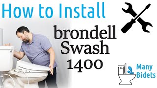 Brondell Swash 1400 Bidet Seat Installation  Many Bidets  Your Bidet Expert [upl. by Marylin]