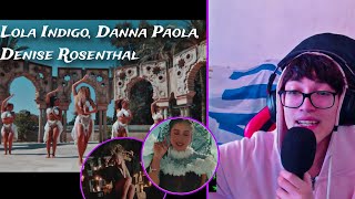 REACCION Lola Indigo Danna Paola Denise Rosenthal  Santería Official Video [upl. by Otilia]