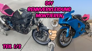 So montierst DU deine Rennverkleidung Teil 13  GFK DIY Tutorial Suzuki GSXR 600 [upl. by Reinaldos]