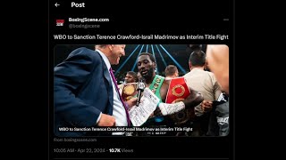 Terrance Crawford Vs Israil Madrimov WBO Interim and WBA on the line [upl. by Rivera]