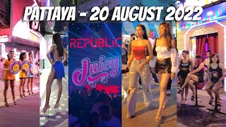 PATTAYA WALKING STREET 4K  20 AUGUST 2022 [upl. by Assila828]