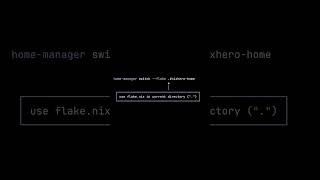 Nix Home Manager switch command nix nixos linux programming [upl. by Maye]