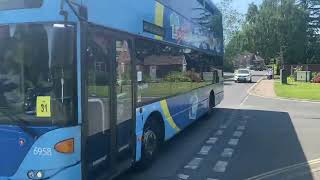 Metrobus 98 going to Southwater from Roffey on route 400 [upl. by Darya]