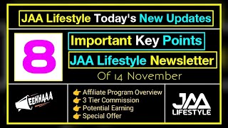 Jaa Lifestyle New Updates  Affiliate Program Overview jaalifestyle job eehhaaa [upl. by Narik]