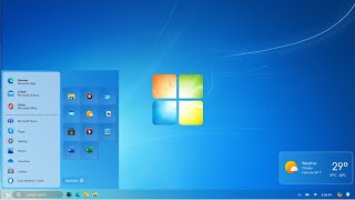 Windows 7 2024 Edition  New Start Menu [upl. by Downs]