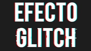 Tutorial  Como Hacer El Efecto GLITCH a un TEXTO Photoshop Cs6 [upl. by Dlaregztif]