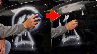 BEST and SAFEST Way To Remove Spray Paint From A Car [upl. by Alyce]