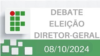 Eleições IFSP 20252029 1º Debate de Candidatos  DireçãoGeral [upl. by Anned]