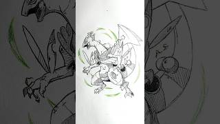 Mege Sceptile Speed Drawing Srick pokemon shorts anime drawing pokemon [upl. by Richman]