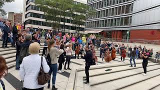 Flashmob Ode an die Freude Elbphilharmonie 18092021 [upl. by Rabassa]