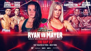 Sandy Ryan v Mikaela Mayer  Boxing Preview  Boxing Predictions [upl. by Ambrosio]