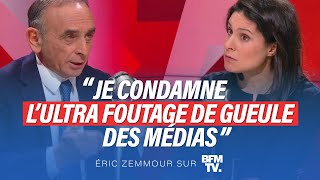 Eric Zemmour sur BFMTV  Je condamne l’ultrafoutage de gueule des médias [upl. by Venezia886]