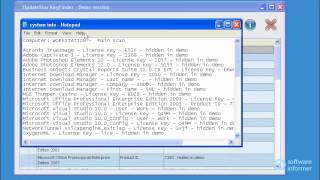 UpdateStar KeyFinder video tutorial [upl. by Yrol762]