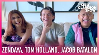 Will Tom Holland Zendaya amp Jacob Batalon Get SpiderMan Tattoos [upl. by Daraj828]