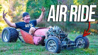 Supercharged 4 Cylinder Wheel Barrow gets Air Bag Suspension [upl. by Benildas]