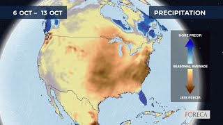 Monthly precipitation forecast for the USA 1082024 [upl. by Porter]