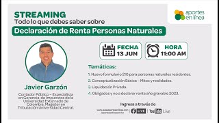 Declaración de Renta Personas Naturales [upl. by Nagle]