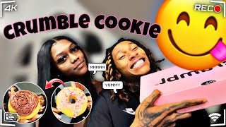 CRUMBLE COOKIE REVIEWMY FIRST TIME😋 [upl. by Luttrell]