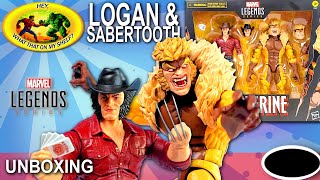 UNBOXING  Marvel Legends  LOGAN amp SABERTOOTH  Hasbro actionfigures xmen marvellegends [upl. by Ebberta]