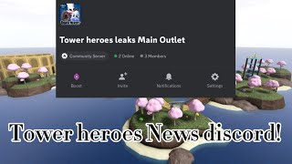 Tower heroes News and leaks discord  Join in [upl. by Aisor]