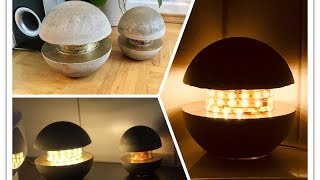 Betonlampe selber machen  Lampe aus Beton  DIY [upl. by Ruhtracam]