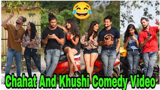 Chahat And Khushi Instragram Comedy Video  Chahat Bajpai Reals Video  Chahat Bajpai [upl. by Lachance502]