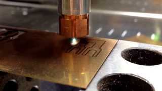 Cutting beryllium copper with a uv yag laser [upl. by Lumpkin138]