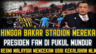 BAKAR STADION‼️ SUPORTER MALAYSIA KECAM PRESIDEN FAM‼️BUNTUT KEKALAHAN DI SEMIFINAL [upl. by Ellenrad]