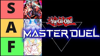 Updated Yugioh Master Duel Competitive Tier List Best Decks Ranked [upl. by Mharba]