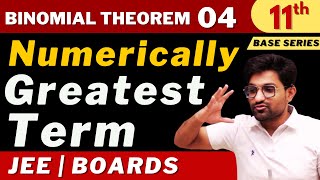 Binomial Theorem 04  Numerically Greatest Term  Class 11th  Aman Sir Maths  Bhannat Maths [upl. by Farrish]