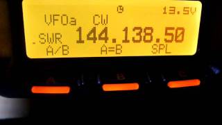 2m cw qso between hb9fap and on4cau jn47phjo20fw  5347 km [upl. by Addy806]