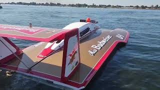 Vintage Unlimited Hydroplanes from yesteryear launching from Lampson Pits at the Columbia Cup 2022 [upl. by Marquita]