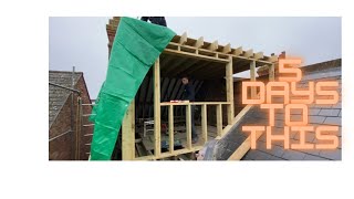 How to build a dorma roof for this loft conversion uk in 5 days [upl. by Ormsby]