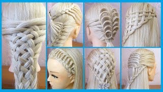 TUTO 💙 7 Coiffures simples et belles 💙 cheveux longsmi longs 💙 facile à faire [upl. by Htebharas354]