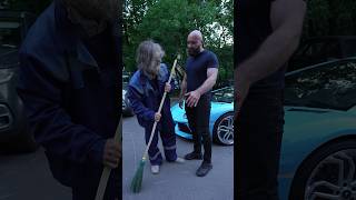 pretended to be a poor grandfather in a Lamborghini притворился бедным дедом на ламборгини [upl. by Halliday]