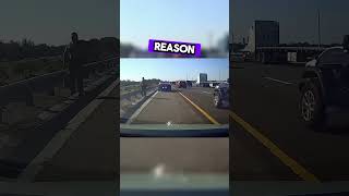 Police almost causes a fatal accident while pulling over a driver shorts [upl. by Lurleen]