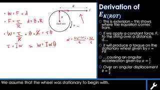 3 rotational kinetic energy derivation [upl. by Sialac]