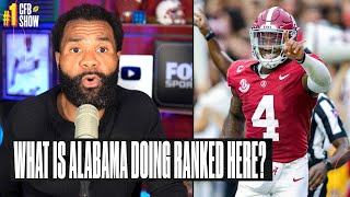 What is Alabama doing ranked this high in Week 7 AP Top 25 ranking  REACTION [upl. by Ainehta]