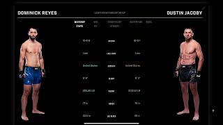 Dominick Reyes vs Dustin Jacoby Prediction ufclouisville ufc ufcpredictions [upl. by Unity708]