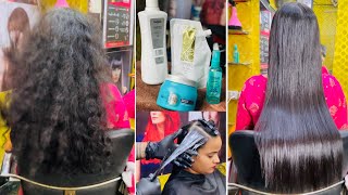 L’Oreal hair smoothening Treatment Permanently full process in Hindi  Keratin Treatment Tutorial [upl. by Qahsi]