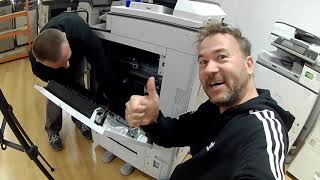 Maintenance Cleaning Copier RICOH MPC5503 Transfer Drum Fuser Tutorial [upl. by Nanor898]