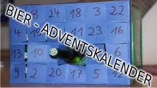 BIER Adventskalender  Schnell Einfach Selber Machen  Basteln  Last Minute Geschenk Für Freund DIY [upl. by Tiphanie]