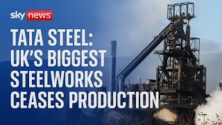 Tata Steel UKs biggest steelworks officially ends production after more than 100 years [upl. by Way57]