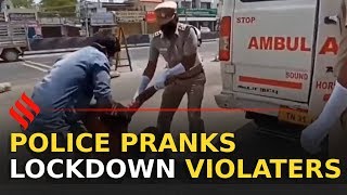 Tamil Nadu Police Plays Prank on Lockdown Violaters  Police Corona Prank [upl. by Nogam483]