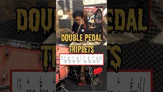 Double pedal triplets amp 16 notes 🥁 drummer doublepedal drumming doublepedaltriplets triplets [upl. by Mctyre]