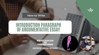 Introduction Paragraph of Argumentative Essay [upl. by Aztiraj550]